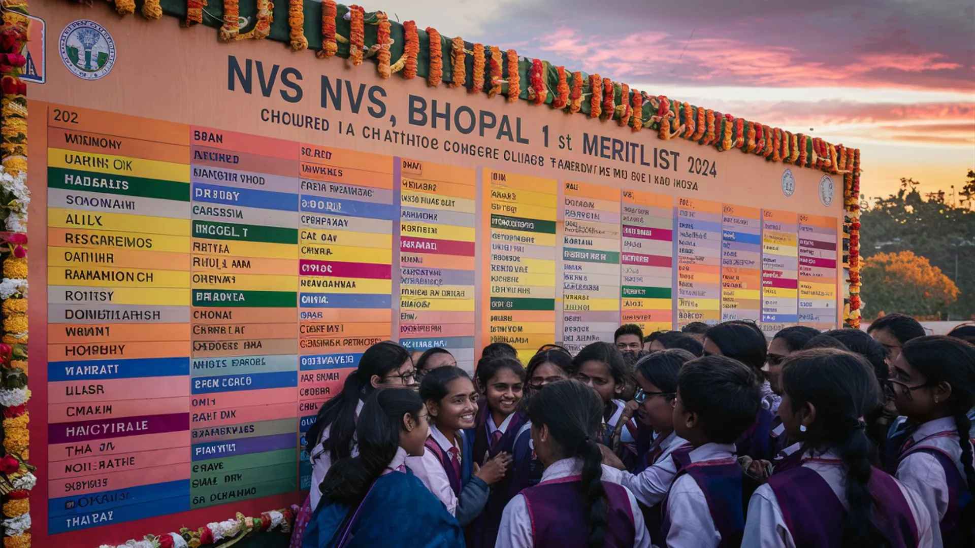 NVS Bhopal 1st Merit List 2024